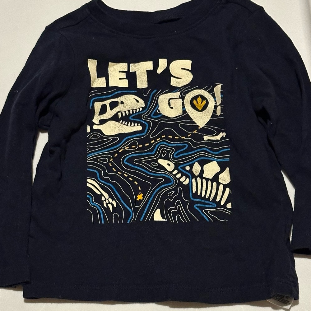 Old Navy Dark Blue Dinosaur Adventure Tee